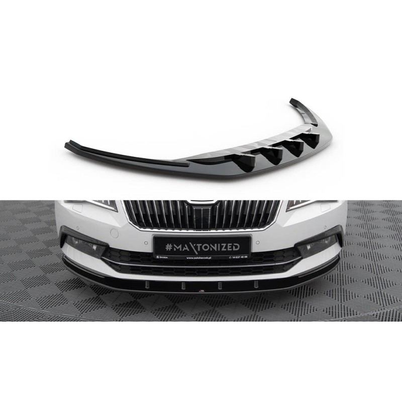 Przedni Splitter / dokładka ABS (ver.3) - Skoda Superb III