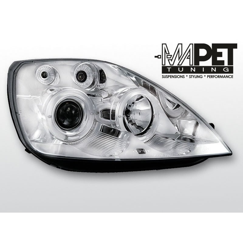 Ford Fiesta 02-05 clear Angel Eyes CHROM soczewka ringi LPFO08