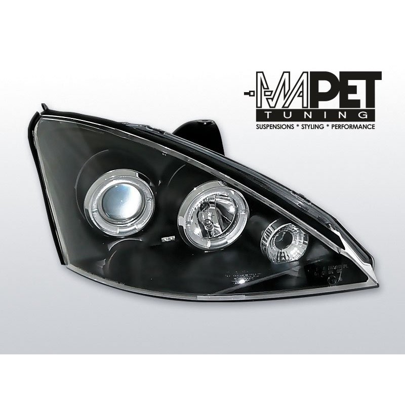 Ford Focus I 98-01 Angel Eyes BLACK soczewki ringi LPFO10