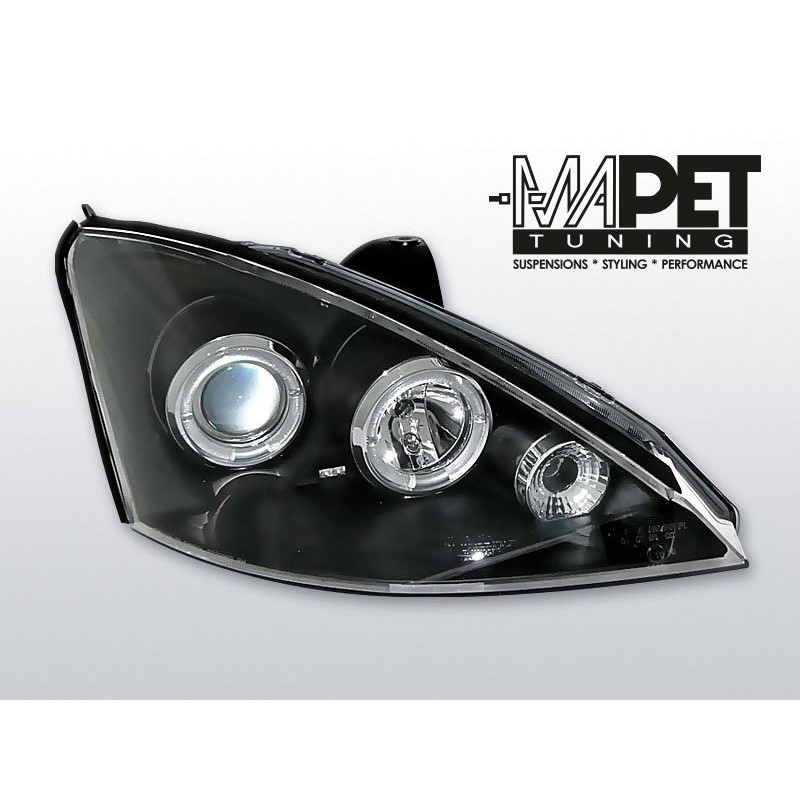 Ford Focus I 01-04 Angel Eyes BLACK soczewki ringi LPFO02