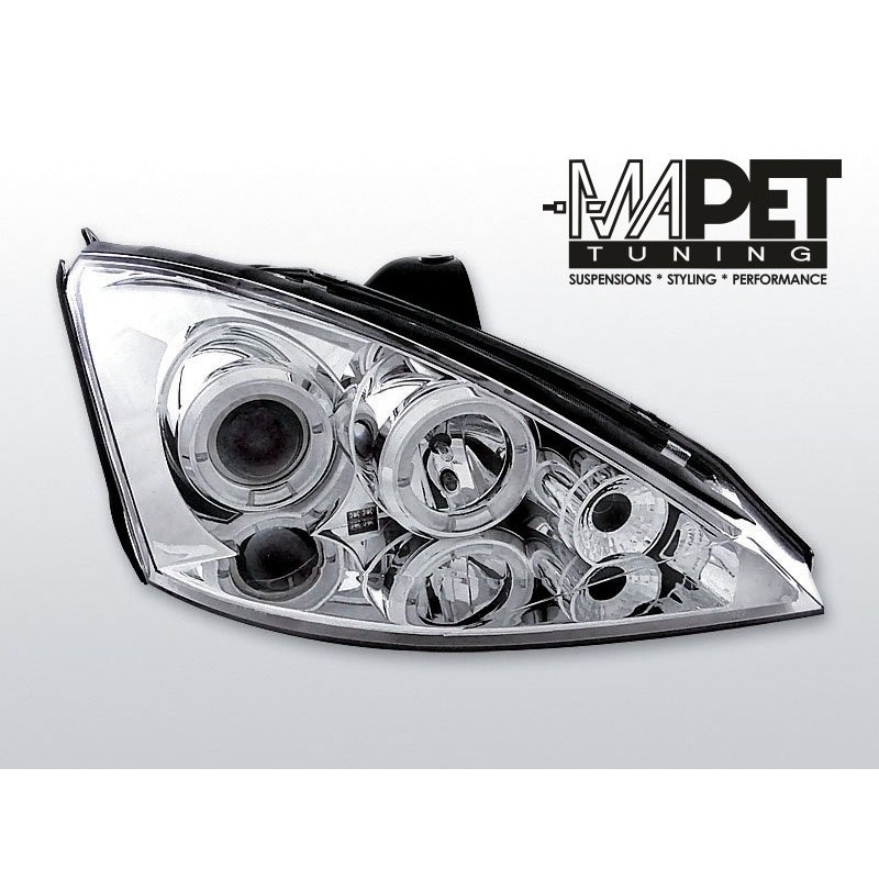 Ford Focus I 01-04 Angel Eyes CHROM soczewki ringi LPFO01