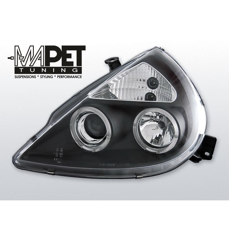 Ford Ka clear Angel Eyes BLACK soczewka ringi LPFO12