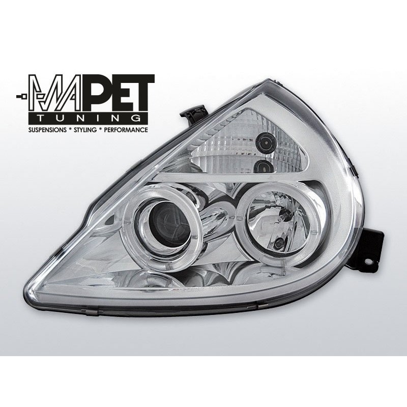 Ford Ka clear Angel Eyes CHROM soczewka ringi LPFO11