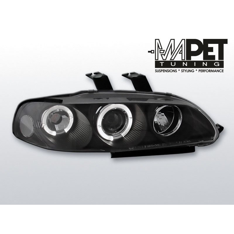 Honda Civic 91-95 clear Angel Eyes BLACK soczewka ringi LPHO02