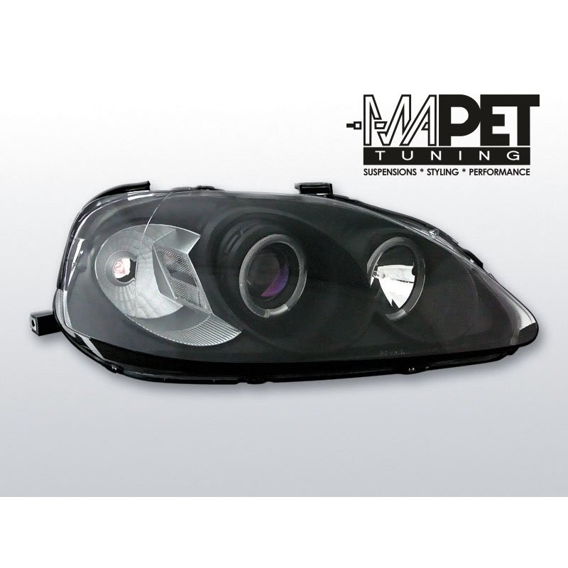 Honda Civic 99-01 Angel Eyes BLACK soczewka ringi LPHO07