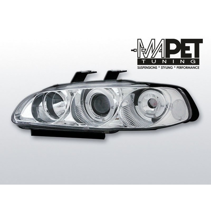 Honda Civic 91-95 clear Angel Eyes CHROM soczewka ringi LPHO03