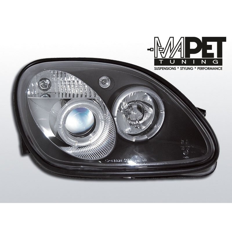 Mercedes SLK 96-00 Angel Eyes BLACK soczewki ringi LPME15