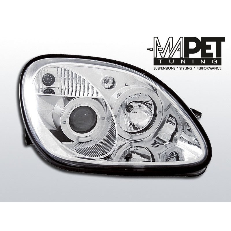 Mercedes SLK 96-00 Angel Eyes CHROM soczewki ringi LPME14