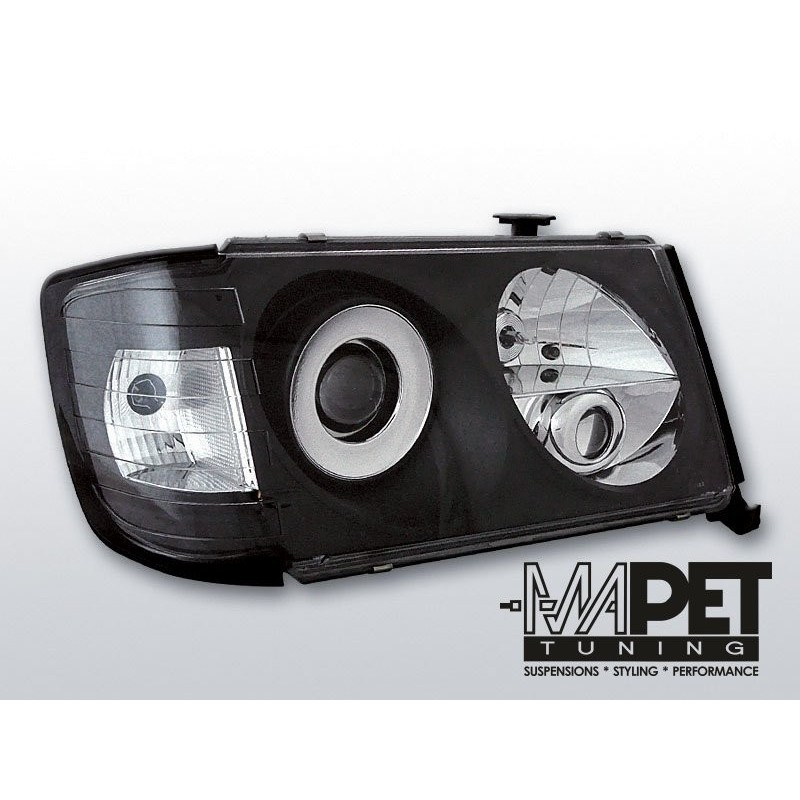 Mercedes E-klasa W124 85-93 clear BLACK soczewki LPME06