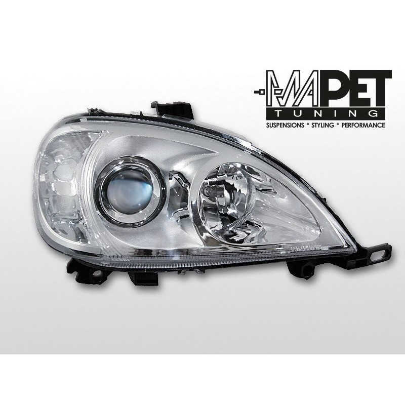 Mercedes ML M-klasa W163 clear CHROM soczewka LPME26