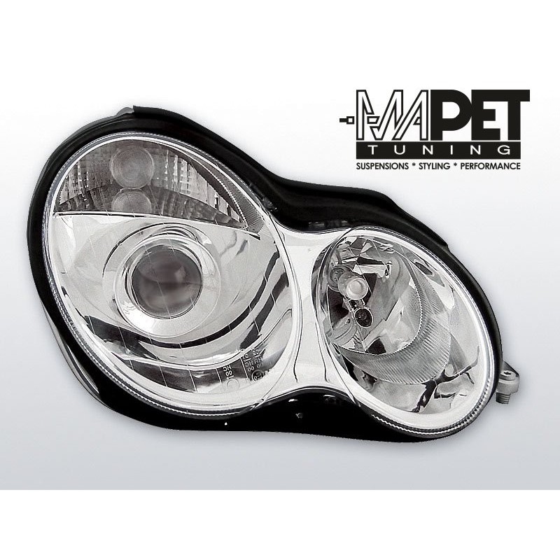 Mercedes C-klasa W203 clear CHROM soczewka LPME18