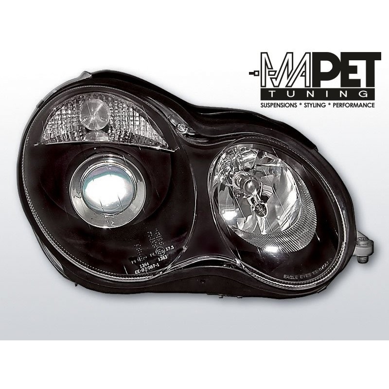 Mercedes C-klasa W203 clear BLACK soczewka LPME17