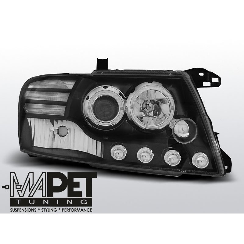 Mitsubishi Pajero 01-06 Angel Eyes BLACK soczewka ringi LPMI08