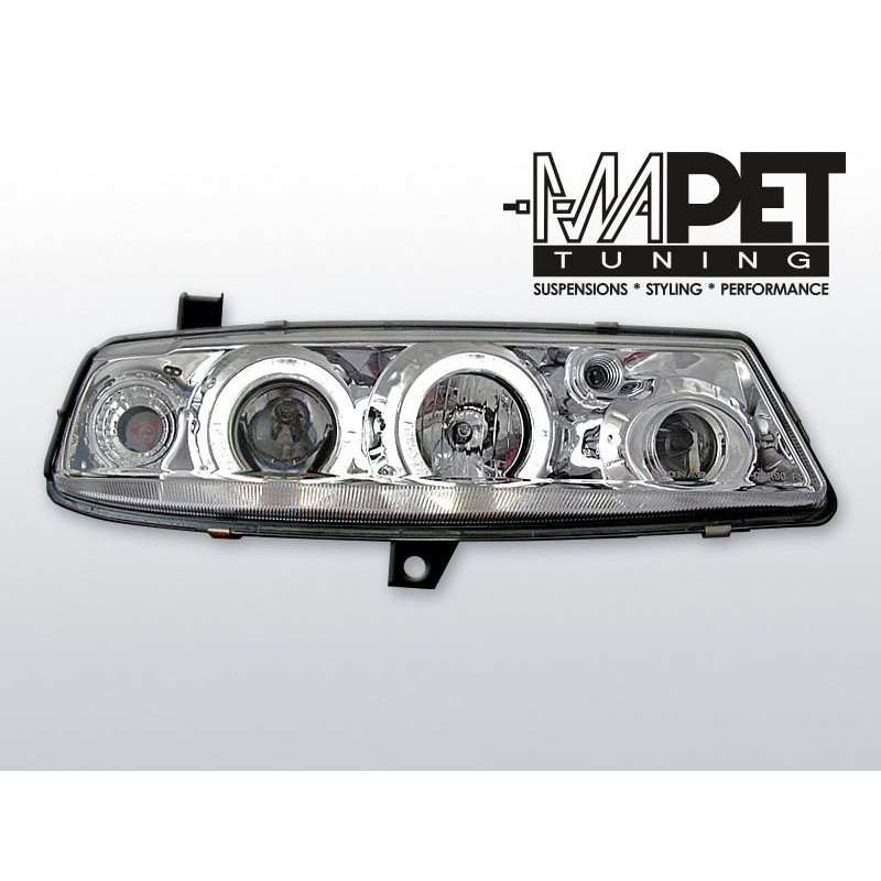 Opel Calibra 90-97 clear Angel Eyes CHROM soczewka ringi LPOP06