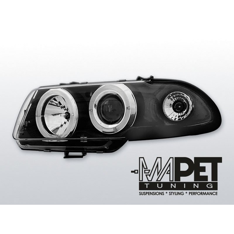 Opel Astra F 91-94 clear Angel Eyes BLACK soczewka LPOP02