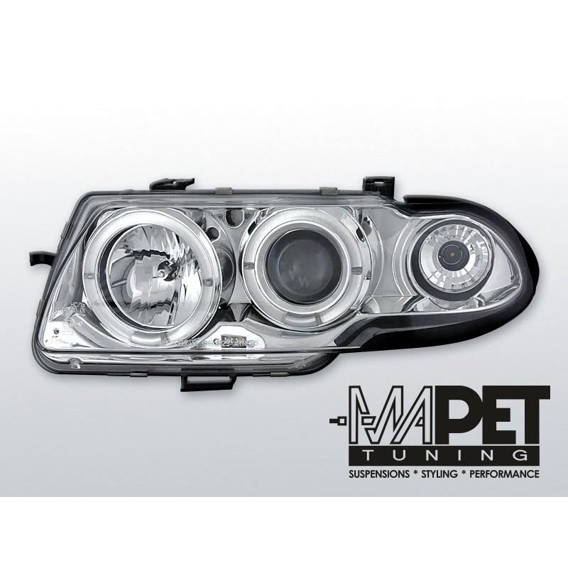 Opel Astra F 94-97 clear Angel Eyes CHROM soczewka LPOP03