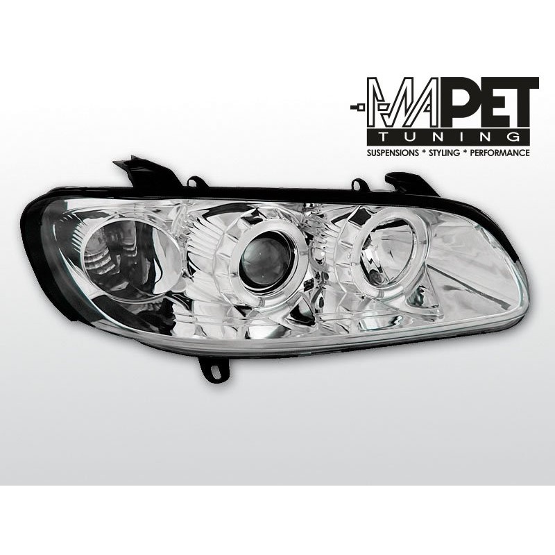 Opel Omega B clear Angel Eyes CHROM soczewka ringi LPOP35