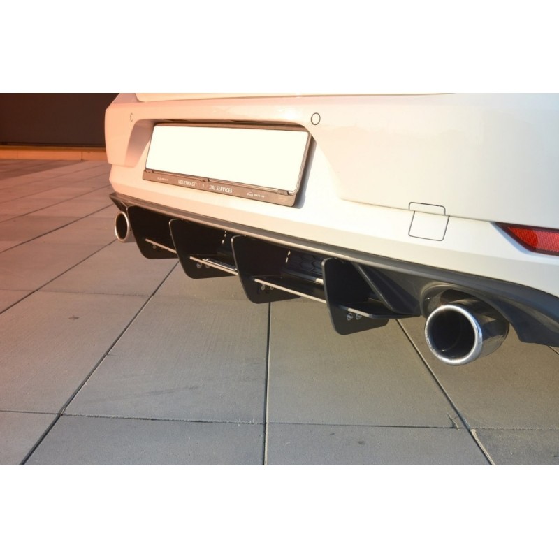 Dyfuzor Tylnego Zderzaka RACE ABS -  VW Golf VII GTI FL 2017-