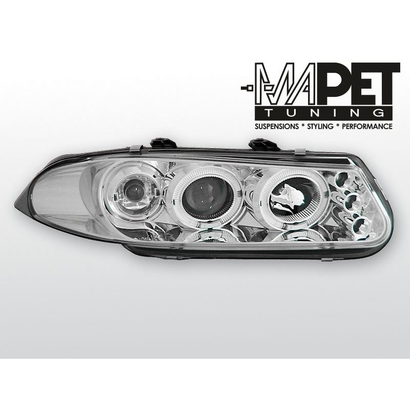 Rover 200 95-00 clear Angel Eyes CHROM ringi LPRO01