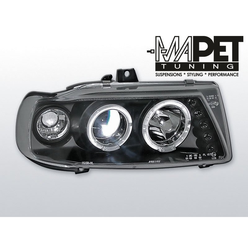 Seat Cordoba 93-99 clear Angel Eyes BLACK soczewka ringi LPSE04