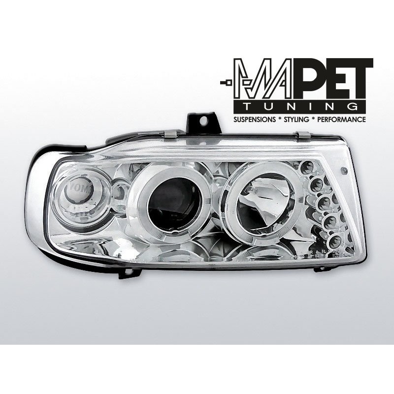 Seat Ibiza 93-99 clear Angel Eyes CHROM soczewka ringi LPSE03