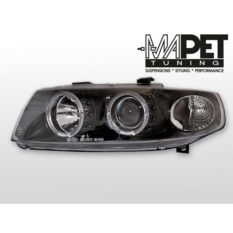 Seat Leon 1M 99-04 clear Angel Eyes BLACK soczewka ringi LPSE02