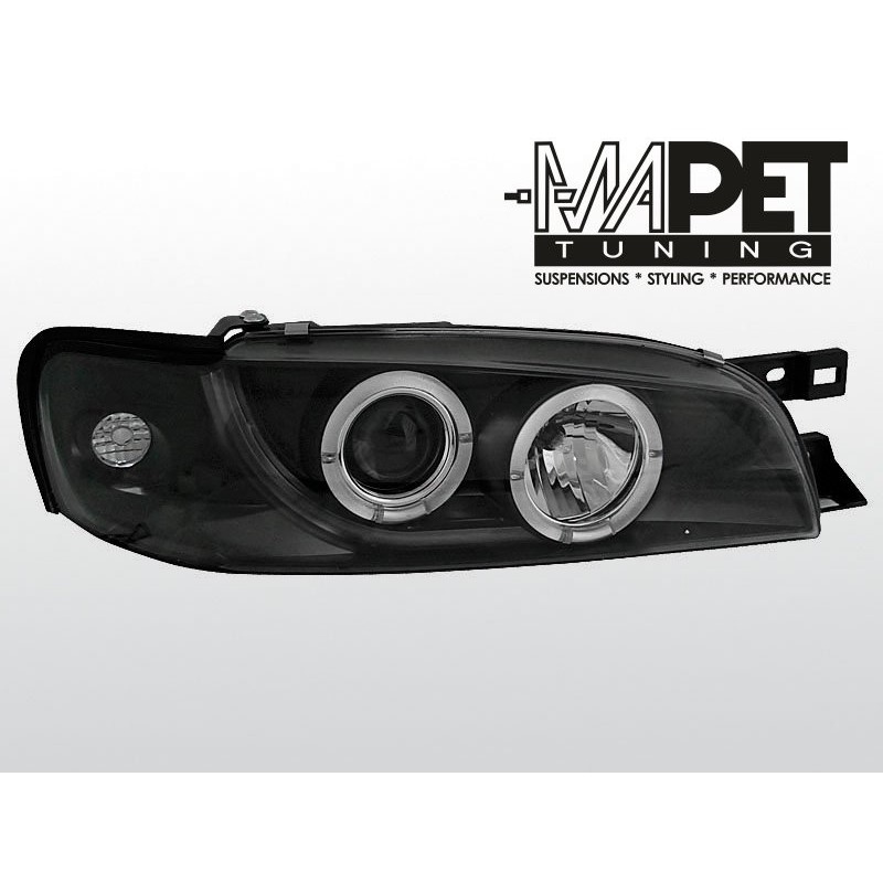 Subaru Impreza 93-00- clear Angel Eyes BLACK ringi LPSU02