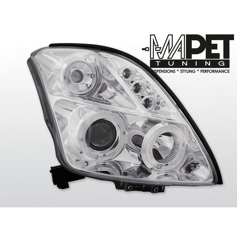 Suzuki Swift 05- clear Angel Eyes CHROM soczewka ringi LPSI01