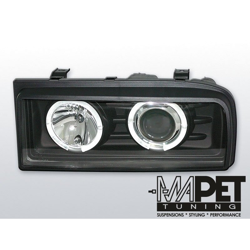 VW Corrado clear Angel Eyes BLACK soczewka ringi LPVW36