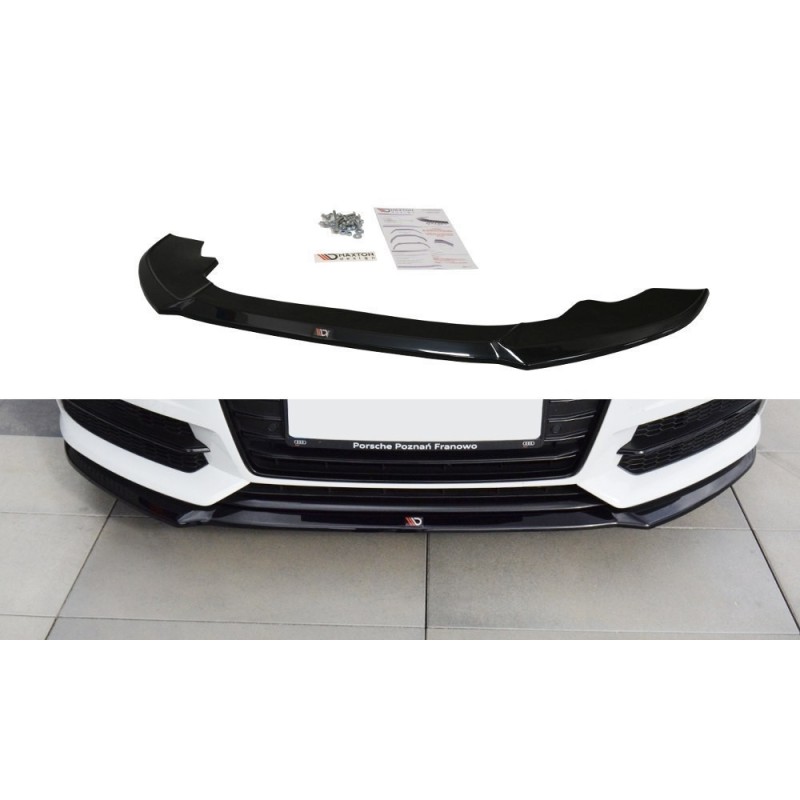 Przedni Splitter / dokładka ABS (ver.1) - Audi A6 C7 S-line Facelift