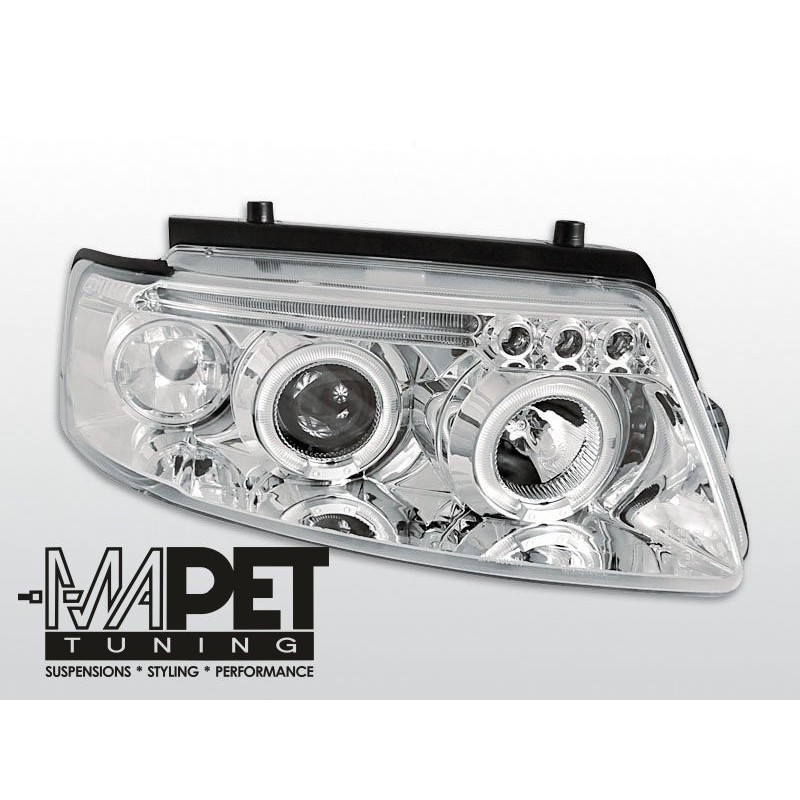 VW Passat B5 3B clear Angel Eyes CHROM soczewka ringi LPVW77