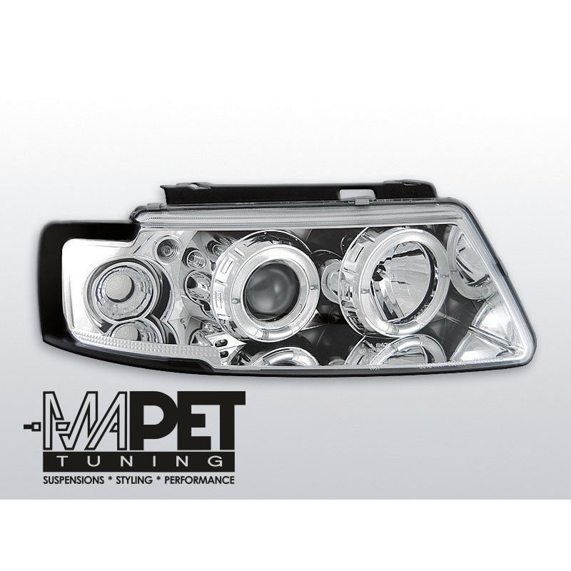 VW Passat B5 3B clear Angel Eyes CHROM soczewka ringi LPVW12