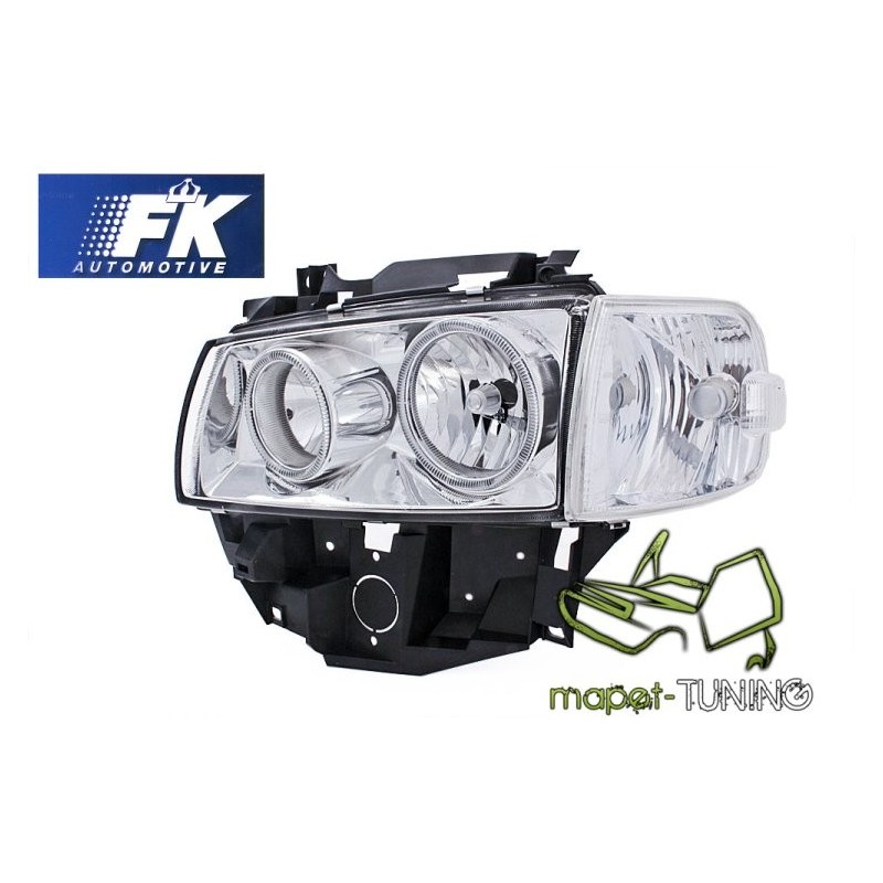 VW T4 96-03 clear Angel Eyes CHROM  ringi LPVW27 DEPO
