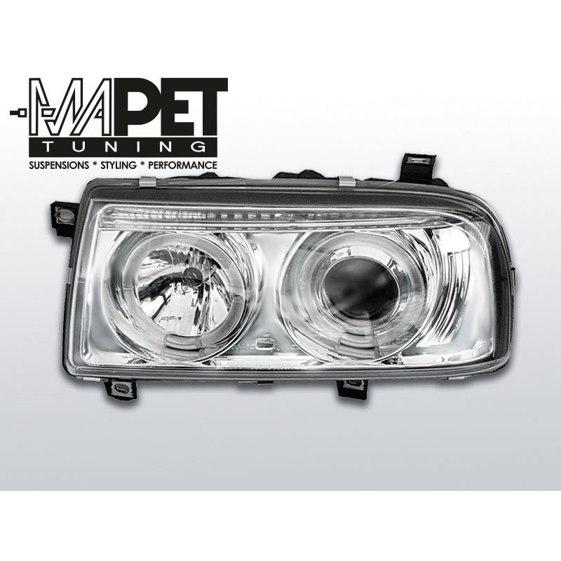 VW Vento clear CHROM Angel Eyes ringi soczewka LPVW87