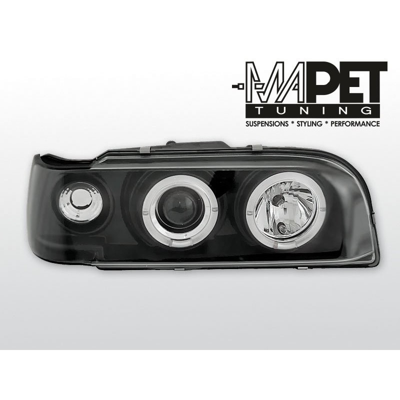Volvo 850 clear Angel Eyes BLACK soczewka ringi LPVO04