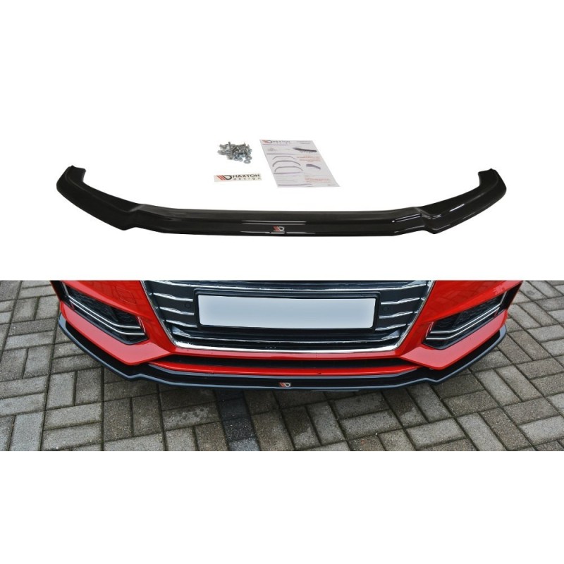 Przedni Splitter / dokładka ABS (ver.1) - Audi A4 B9 S-Line