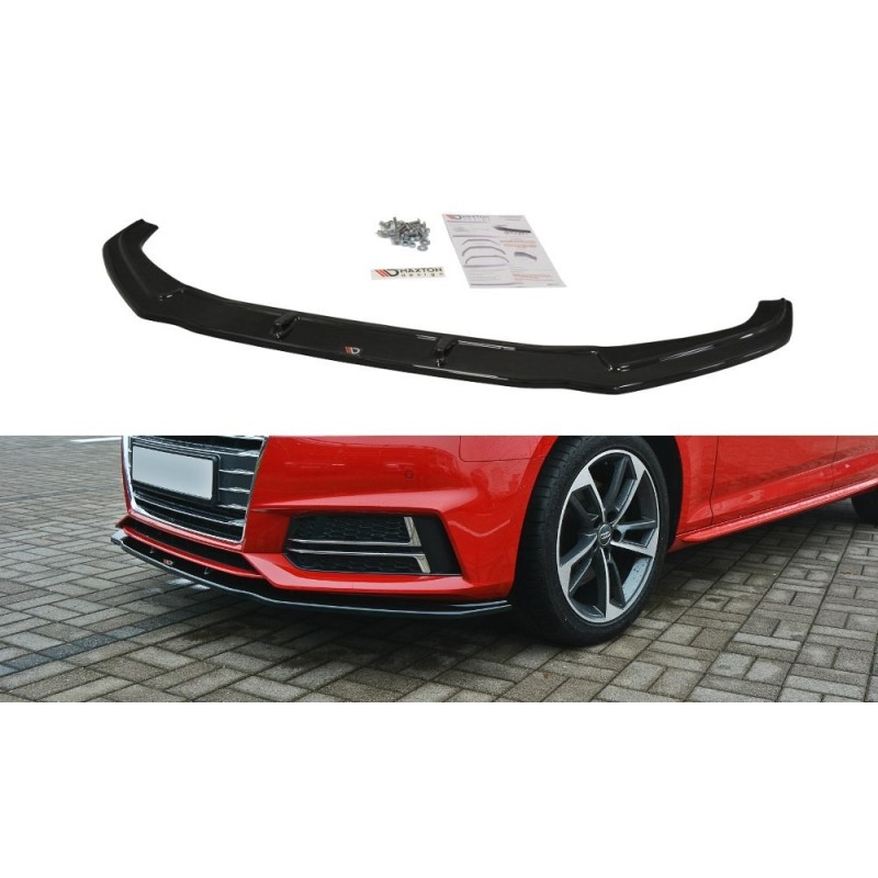 Przedni Splitter / dokładka ABS (ver.2) - Audi A4 B9 S-Line