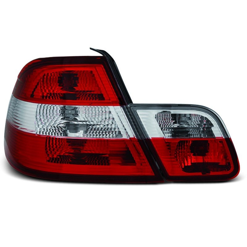 BMW E46 Coupe Clear Red / White LTBM53
