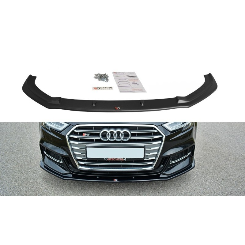 Przedni Splitter / dokładka ABS (wer.1) - Audi S3 8V Facelift Sedan