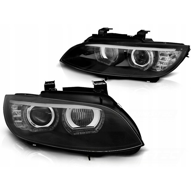 Lampy BMW E92/E93 06-10 Xenon BLACK diodowe LED DRL dzienne  LPBMJ5