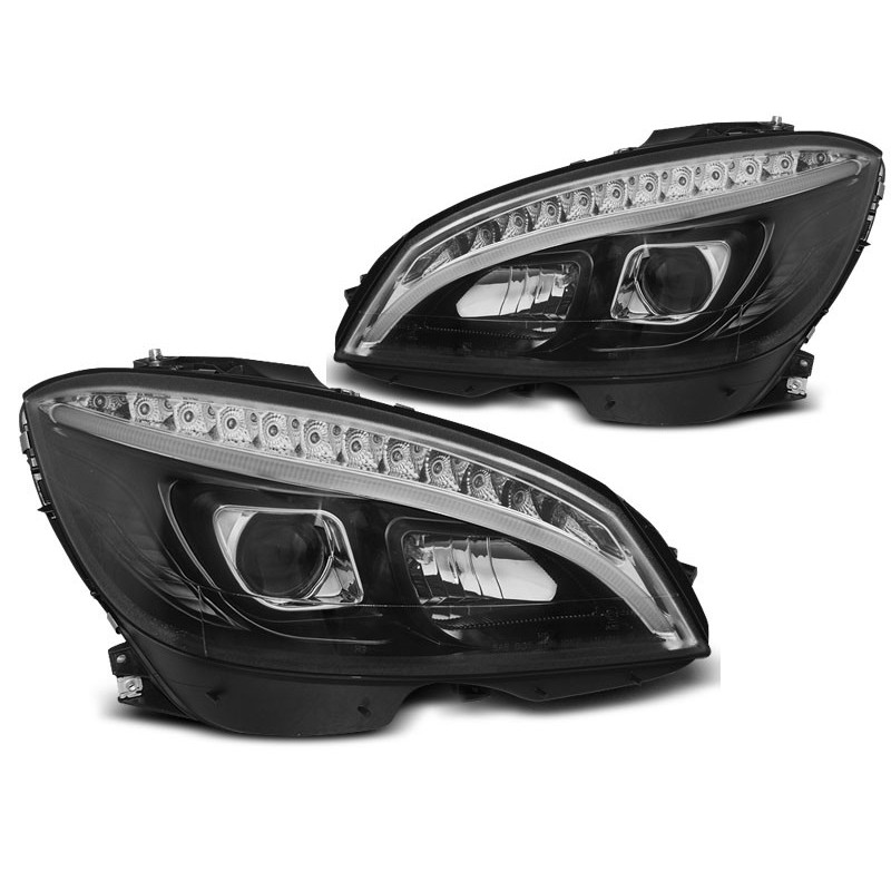 Mercedes C-klasa W204 07-10 LED BLACK diodowe LPMEB5