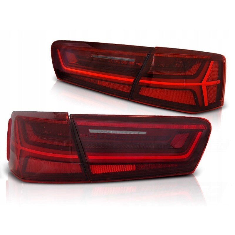 Audi A6 C7 4G Sedan - RED / WHITE LED BAR dynamiczne diodowe  LDAUG0