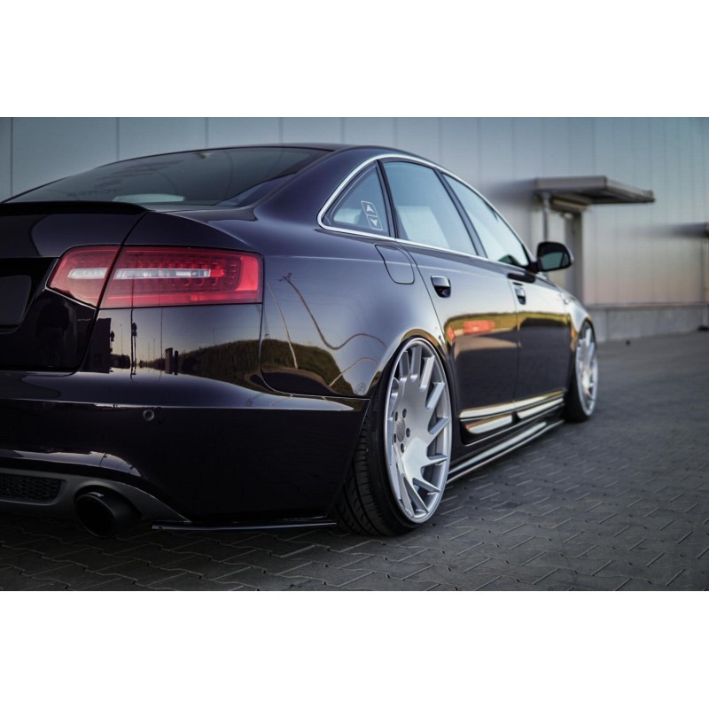 Splittery Boczne Tylnego Zderzaka ABS - Audi A6 C6 S-line Facelift