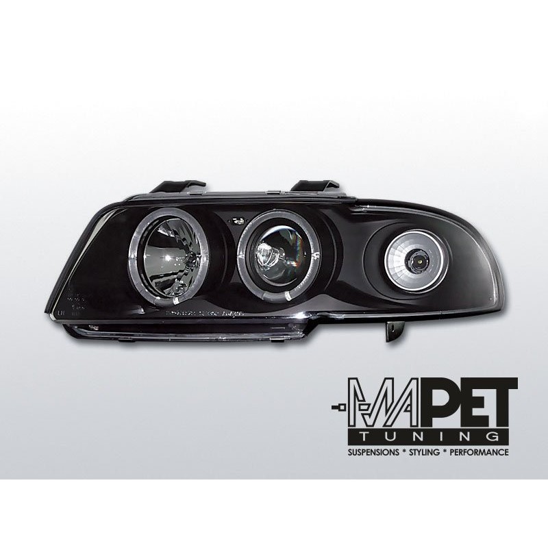 Audi A4 B5 94-98 Angel Eyes Black - Ringi LPAU03