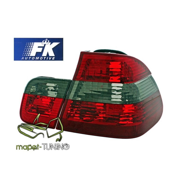 BMW E46 01-05 Sedan Clear Red / Black LTBM23