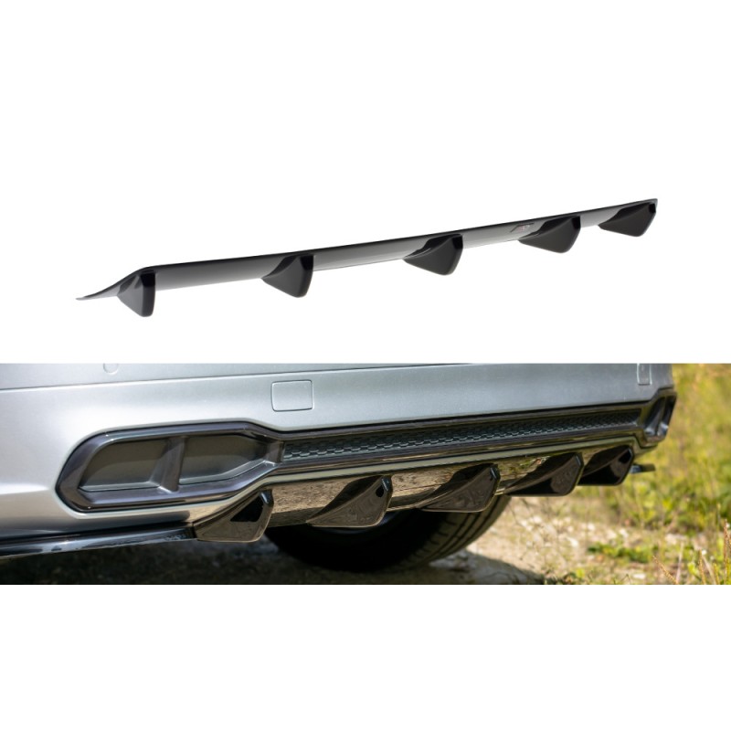 Dyfuzor Splitter Tylnego Zderzaka ABS - Audi SQ5 / Q5 S-line Mk2