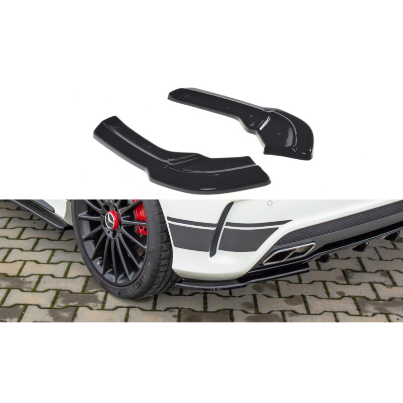 Splittery Boczne Tylnego Zderzaka ABS - Mercedes A45 AMG W176