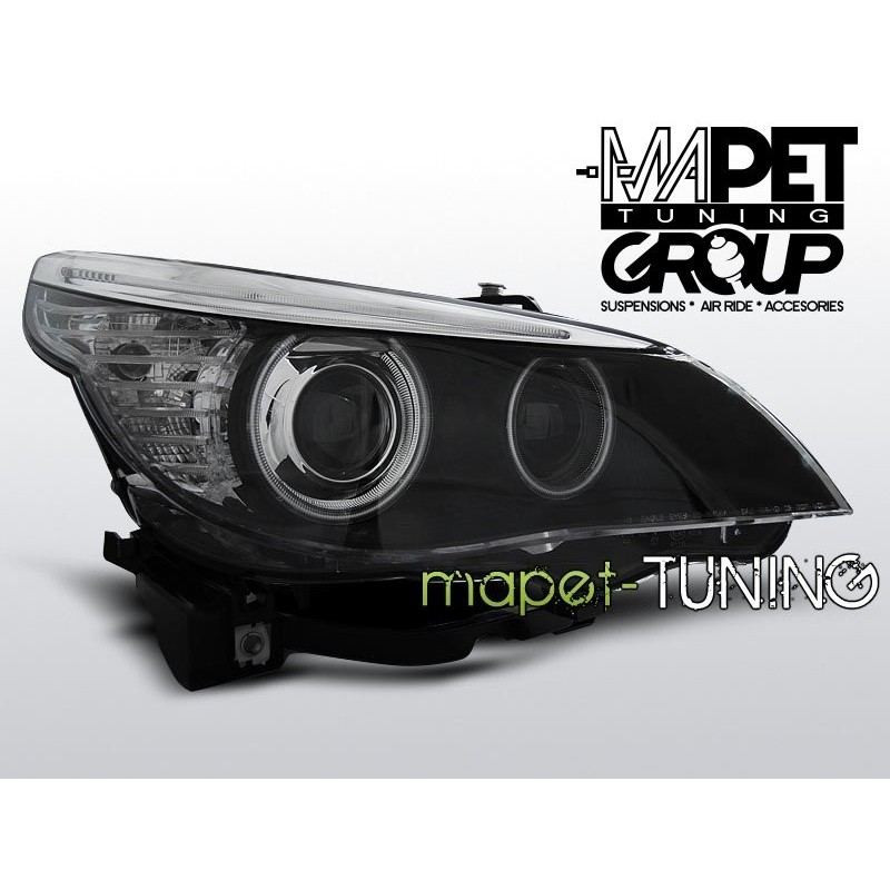BMW E60 / E61 - Black Angel Eyes Ringi CCFL BI-XENON D1S LPBMC9