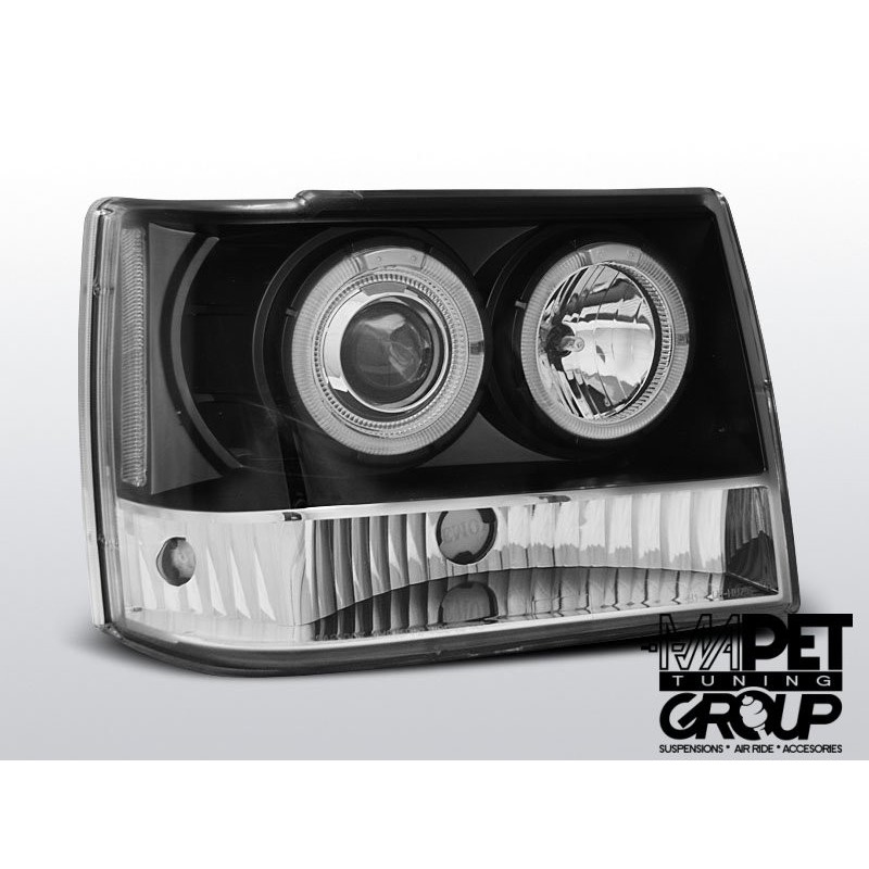 CHRYSLER JEEP GRAND CHEROKEE 93-98 BLACK Angel Eyes LPCH12