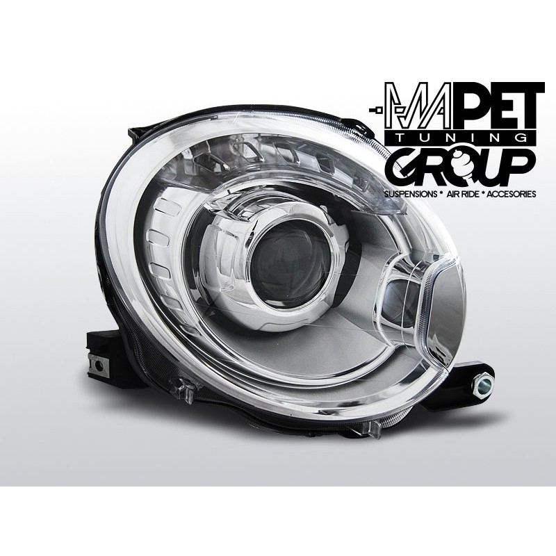Fiat 500 - CHROM Angel Eyes LED soczewkowe LPFI19